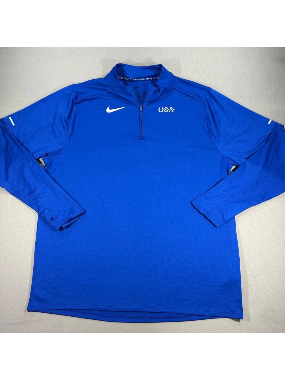 Nike Dry Fit Men’s Team USA Olympics 1/4 Zip Pullover Size XL